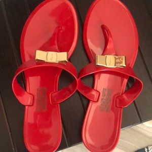 Salvatore ferragamo jelly slides